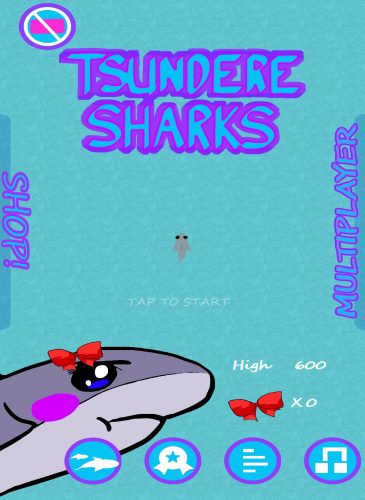 Tsundere Sharks Main Screen